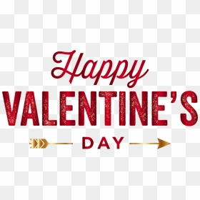 Happy Valentines Day Gold Arrow - Happy Valentine Day Text Png, Transparent Png - gold arrow png
