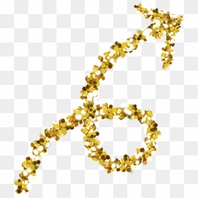 #arrow #pfeil #gold #glitter #golden ↗️ @pa #freetoedit - Glitter Gold Arrow Png, Transparent Png - gold arrow png