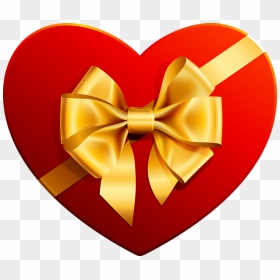 Now You Can Download Gift Icon - Heart With Gift Ribbon, HD Png Download - gift icon png
