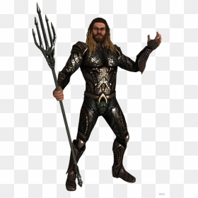 Picture Black And White Aquaman Transparent Trident - Injustice 2 Mobile Justice League Aquaman, HD Png Download - injustice 2 logo png