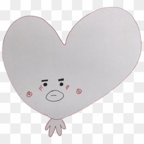 Taehyung Heartâ - Bts V Heart Drawing, HD Png Download - heart drawing png