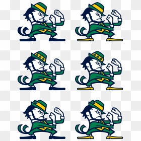 Leprechaun Clipart Notre Dame - Leprechaun Fighting Irish Logo, HD Png Download - notre dame logo png