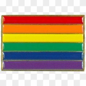 Rainbow Flag Pin, HD Png Download - rainbow flag png