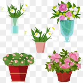 Vase Vector Plant - Flower In Vase Clipart Png, Transparent Png - vase png