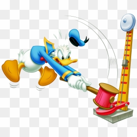 Png Stock Carnival Games Clipart - Donald Duck With Hammer, Transparent Png - hammer clipart png
