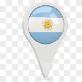 Round Pin Icon - Argentina Flag Pin Icon, HD Png Download - argentina flag png