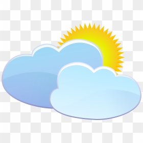 Clouds And Sun Weather Icon Png Clip Art - Facultad De Ciencias Economicas Unca Logo, Transparent Png - sun icon png