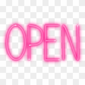 Transparent Neon Open Sign Png - Parallel, Png Download - open sign png