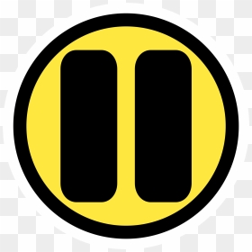Primary Player Pause Clip Arts - Yellow Pause Button Png, Transparent Png - pause png