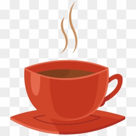 Vector Red Cup Of Coffee Png Download - Vector Tea Cup Png, Transparent Png - coffee cup vector png