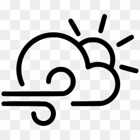 Day Wind Cloud Sun Comments - Wind Clipart Png, Transparent Png - sun icon png