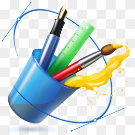 Drawing Brush Logo Png, Transparent Png - drawing png