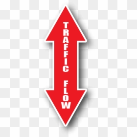 Floor Marking Red Arrows, Traffic Flow Both Ways - Sign, HD Png Download - red arrows png