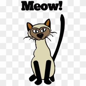 Police Clipart Cat - Cat Meowing Clip Art, HD Png Download - cartoon cat png