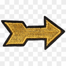 Embroidered Patch, HD Png Download - gold arrow png