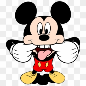 Transparent Mickey Mouse Face Png - Clipart Mickey Mouse, Png Download - mickey mouse silhouette png