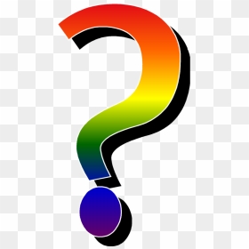 Rainbow Flag Question Mark Clip Art - You Hear My Name What Comes, HD Png Download - rainbow flag png
