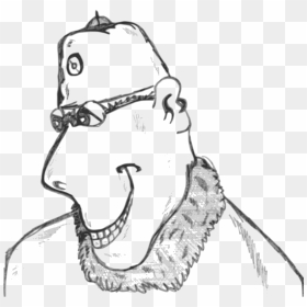 Weird Face Clip Arts - Weird Clip Art Black And White, HD Png Download - weird png