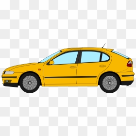 Seat Leon Profile Drawing - Transparent Car Vector Png, Png Download - drawing png