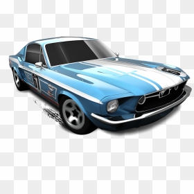 Mattel, Hot Wheels Diecast Car, "67 Custom Mustang - Hot Wheels Cars Transparent Png, Png Download - hot wheels png