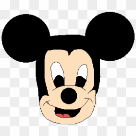 Transparent Yuck Face Clipart - Mickey Mouse Head Shot, HD Png Download - mickey mouse silhouette png