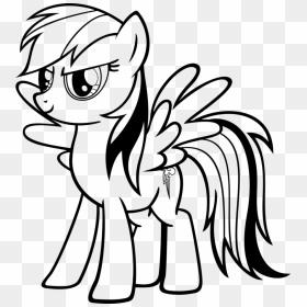 My Little Pony - My Little Pony Rainbow Dash Coloring Pages, HD Png Download - pony png