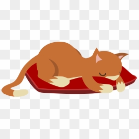 Sleeping Cat Png - Sleeping Cat Cartoon Clip Art, Transparent Png - cartoon cat png