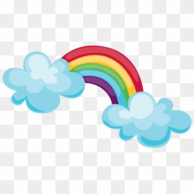 Rainbow Clip Art Portable Network Graphics Image Color - Rainbow And Clouds Vector Png, Transparent Png - arcoiris png