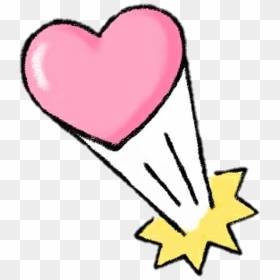 #comic #love #cute #cartoon #heart #bomb #punk #pink - Transparent Cute Heart Cartoon, HD Png Download - cute heart png