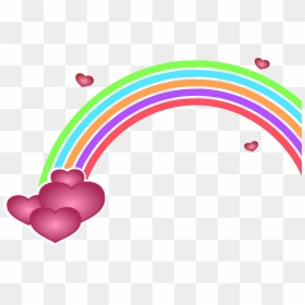 Thumb Image - Love Hearts And Rainbows, HD Png Download - arcoiris png