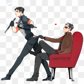 Grayson & Red Hood , Png Download - Jason Todd And Dick Grayson Yaoi, Transparent Png - red hood png