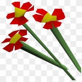 Osrs Flowers Png, Transparent Png - red flower png