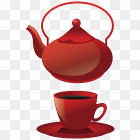 Teapot Coffee Cup Teacup - Cup And Teapot Vector Png, Transparent Png - coffee cup vector png