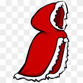 Club Penguin Red Hood , Png Download - Red Cape With Hood Cartoon, Transparent Png - red hood png