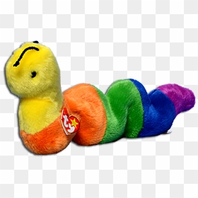 Ty Beanie Buddies Inch The Worm Stuffed Animal - Beanie Baby Worm Transparent, HD Png Download - worm png
