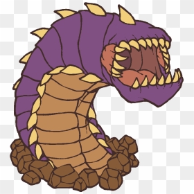 Desert Druid Crafts Neothelid And Purple Worm Minis - Purple Worm Png, Transparent Png - worm png