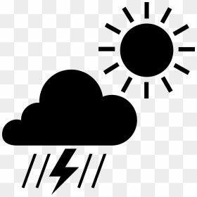 Sun Icon Black And White , Png Download - Weather Icon Png Black, Transparent Png - sun icon png