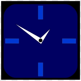 Blue,electric Blue,square - Wall Clock, HD Png Download - blue square png