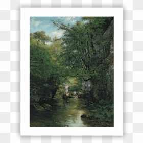 The Water Stream, La Brème - Gustave Courbet Forest, HD Png Download - water stream png