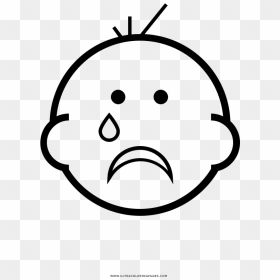 Baby Crying Coloring Page - Line Art, HD Png Download - mother png
