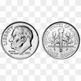 2011 Us Dime - Dime Clipart, HD Png Download - dime png