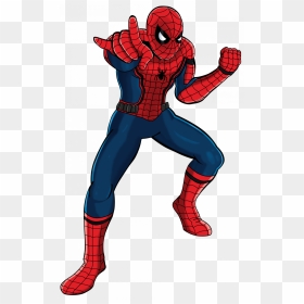 How To Draw A Spiderman Step By Easy Realistic - Easy Spiderman Cartoon Drawing, HD Png Download - realistic spider web png
