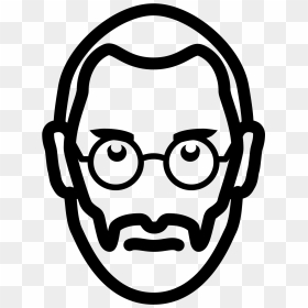 Steve Jobs Icon Clipart , Png Download - Steve Jobs Drawing Easy, Transparent Png - steve jobs png