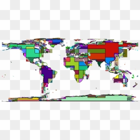 Map,line,world - High Resolution World Map Vector, HD Png Download - united states map png