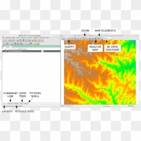 Grass Gis Gui - Raster Maps Gis, HD Png Download - grass vector png