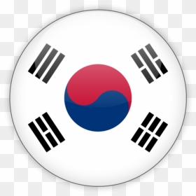 Round Icon - South Korea Flag, HD Png Download - korean flag png