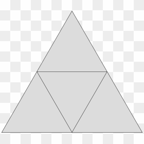 Equilateral Triangle Png - Cut Triangle Into Quarters, Transparent Png - equilateral triangle png