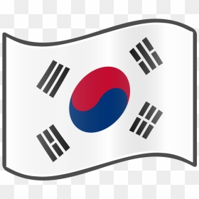 Pin Korea Flag Clip Art - South Korea Flag Png, Transparent Png - korean flag png