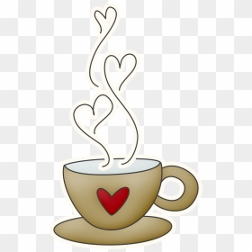 Coffee Cup Heart Clipart Clip Art Library Download - Taza De Cafe Animada, HD Png Download - cafe png