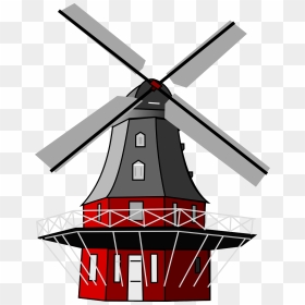 Dutch Windmills Png, Transparent Png - windmill png